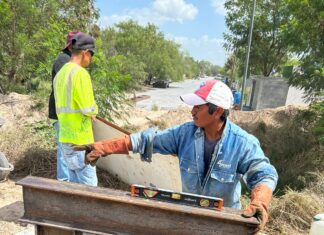 Avanza cimentación de puente peatonal en la Campestre 2