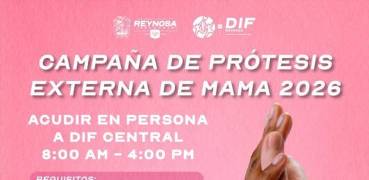 Invita DIF-Reynosa a mujeres a registrarse en campaña de prótesis externas de mama