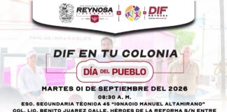 Realizará DIF-Reynosa brigada en la colonia Benito Juárez