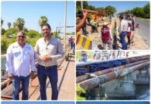 Supervisan obras sanitarias para mejorar drenaje y conducción de agua en Reynosa
