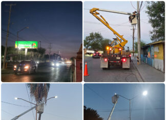 Reynosa amplía trabajos de alumbrado en Las Fuentes y Balcones de Alcalá