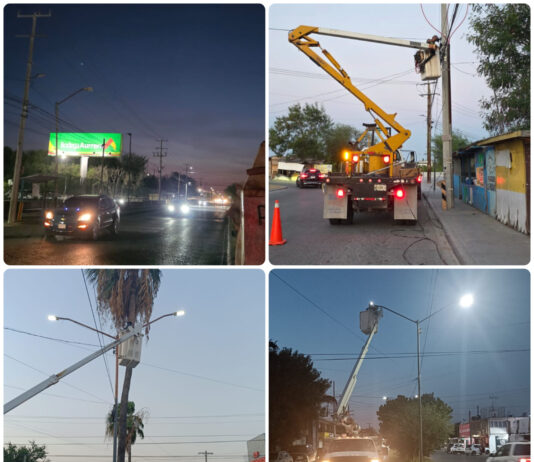 Reynosa amplía trabajos de alumbrado en Las Fuentes y Balcones de Alcalá