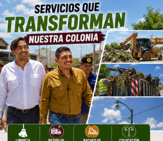 “Acción y Conciencia” regresa a las colonias de Reynosa con servicios y mejoramiento urbano