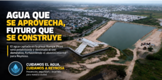 Supervisan presa Rompe Picos para prevenir riesgos y aprovechar el agua captada en Reynosa