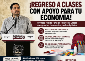 Alta demanda agota vales escolares en Reynosa; Ayuntamiento analiza ampliar apoyos