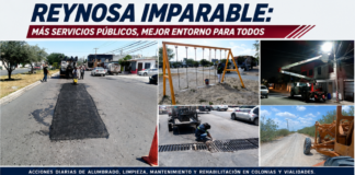 Servicios Públicos mantiene labores permanentes para atender colonias de Reynosa
