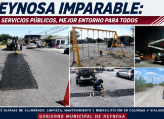 Servicios Públicos mantiene labores permanentes para atender colonias de Reynosa