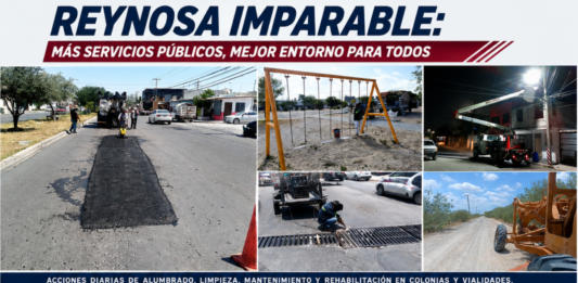 Servicios Públicos mantiene labores permanentes para atender colonias de Reynosa