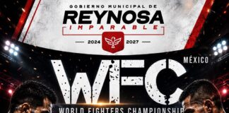 Invita Gobierno de Reynosa a disfrutar del WFC World Fighters Championship Round 2