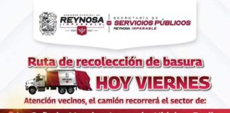 Atención Sector Poniente a la ruta de recolección de basura hoy viernes