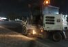 Avenidas limpias con trabajo nocturno en Reynosa