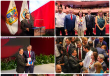 Carlos Peña Ortiz acompaña a Eduardo Gattás en su Quinto Informe de Resultados en Ciudad Victoria