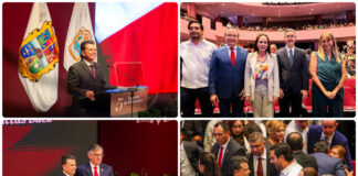 Carlos Peña Ortiz acompaña a Eduardo Gattás en su Quinto Informe de Resultados en Ciudad Victoria