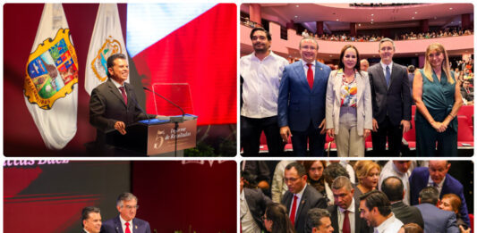 Carlos Peña Ortiz acompaña a Eduardo Gattás en su Quinto Informe de Resultados en Ciudad Victoria