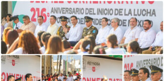 Reynosa conmemora 216 años del inicio de la Independencia con multitudinario desfile