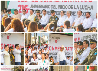 Reynosa conmemora 216 años del inicio de la Independencia con multitudinario desfile