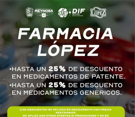 Facilita DIF-Reynosa descuentos en medicamentos mediante convenio