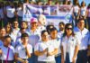Participa DIF-Reynosa en caminata por la inclusión de personas con discapacidad visual