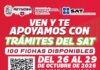 Invita Gobierno de Reynosa a jornada de trámites del SAT del 26 al 29 de octubre