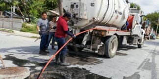 Realizó COMAPA sondeo de línea general en colonia Riberas de Rancho Grande