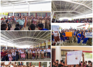 Carlos Peña Ortiz entrega techumbre a secundaria de Puerta Grande y anuncia próxima apertura de nuevo CBTIS