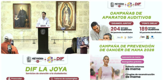 Anuncian más cirugías gratuitas y avances contra la extorsión en Reynosa
