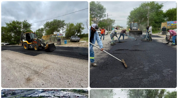 Gobierno de Carlos Peña Ortiz mejora infraestructura vial en la colonia Fundadores de Reynosa