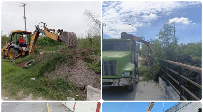 Reynosa avanza en mantenimiento urbano con obras de bacheo, alumbrado y accesibilidad