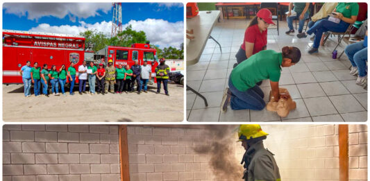 Capacitan a maestros de Reynosa en primeros auxilios y uso de extintores para prevenir emergencias escolares