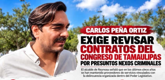 Carlos Peña Ortiz exige revisar contratos del Congreso de Tamaulipas por presuntos nexos criminales