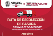 Recolección de basura llega este domingo a diez colonias de Reynosa para mantener limpia la ciudad